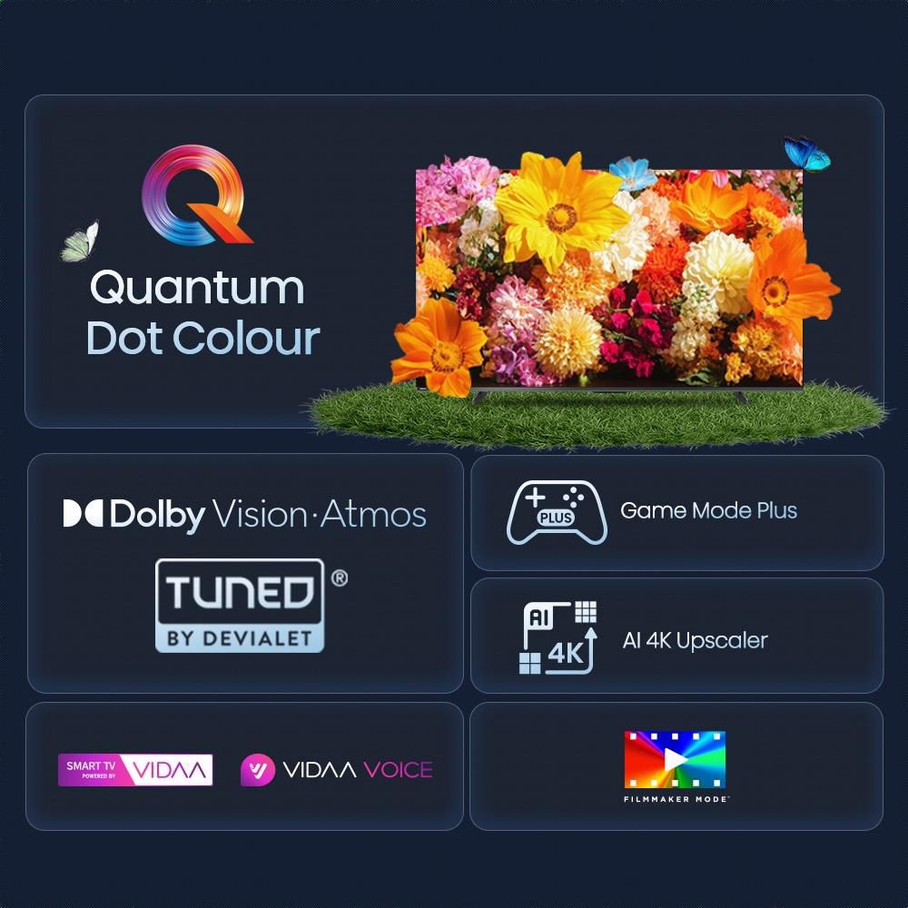 HISENSE ทีวี VIDAA QLED 75 นิ้ว รุ่น 75E7Q
