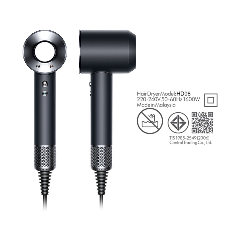 DYSON SUPERSONIC HAIR DRYER HD08 LITE BLACK