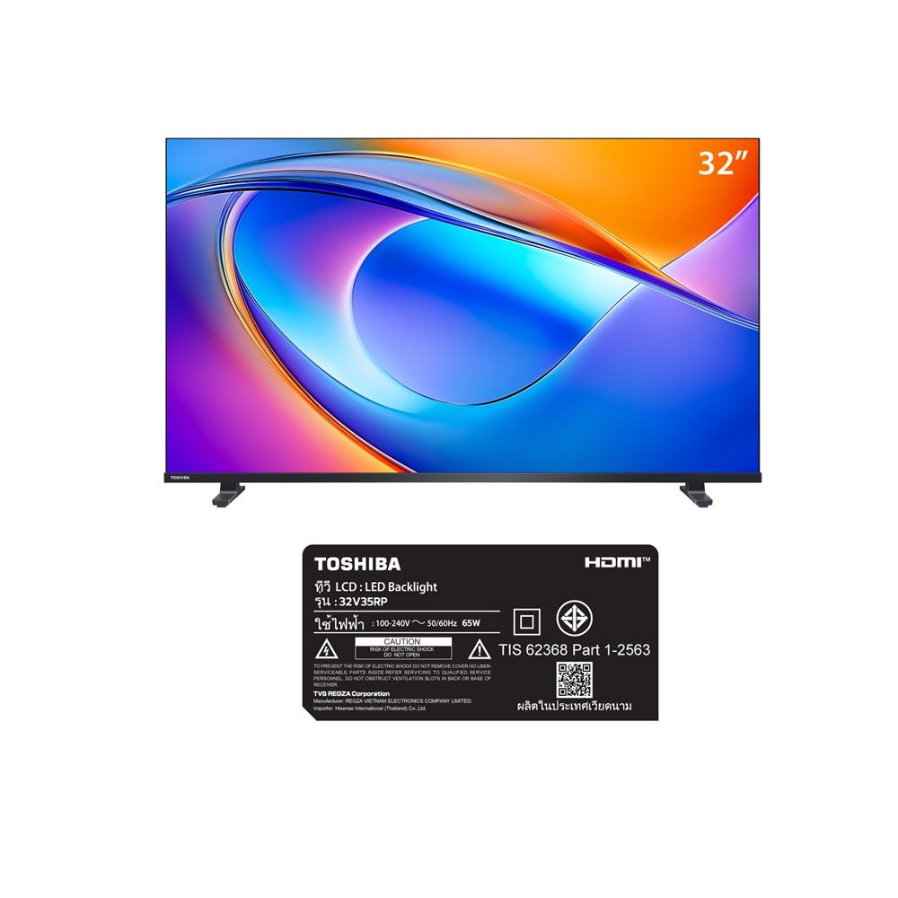 TOSHIBA TV VIDAA HD2K 32IN#32V35RP