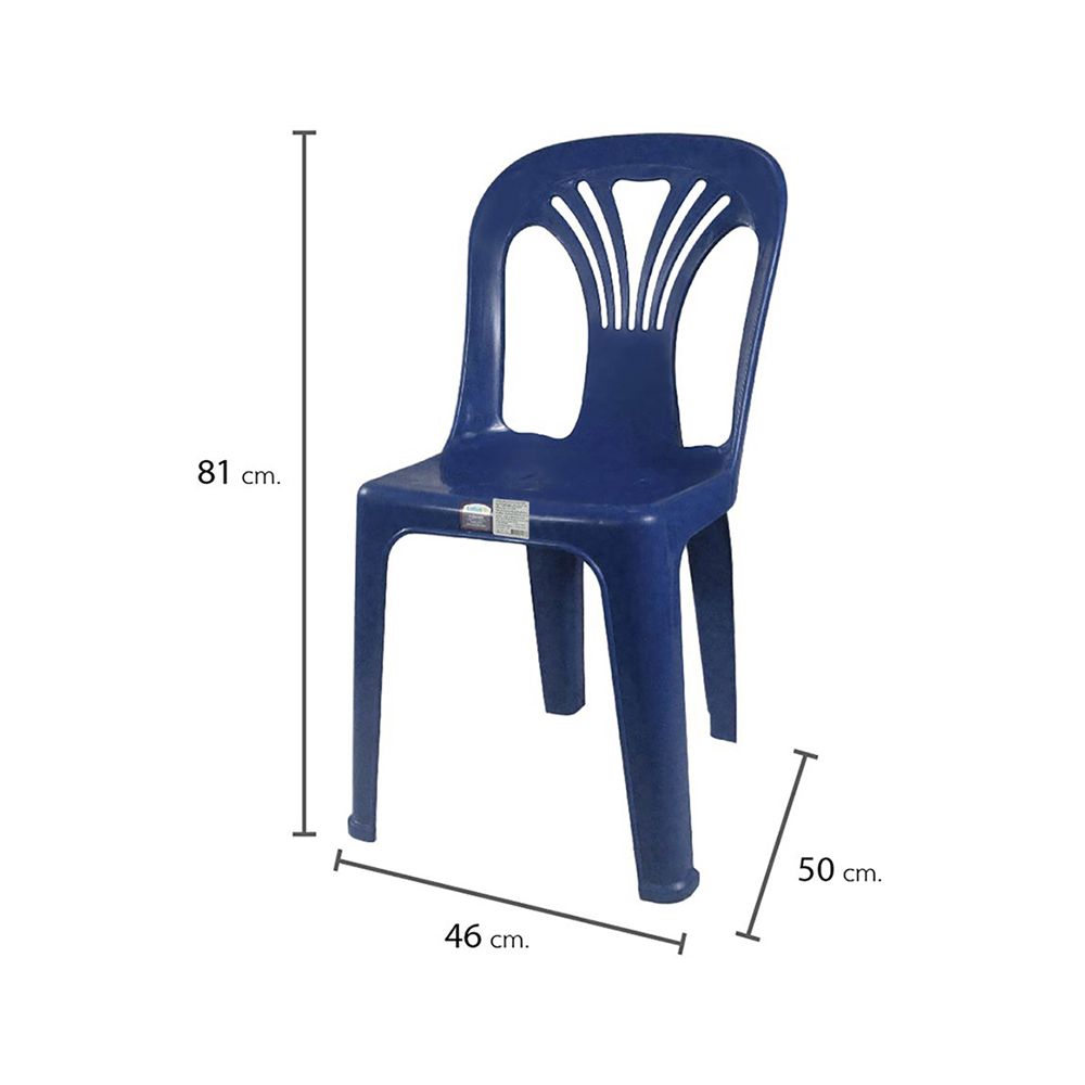 โลตัส เก้าอี้พลาสติกพนักพิงน้ำเงินFT220B