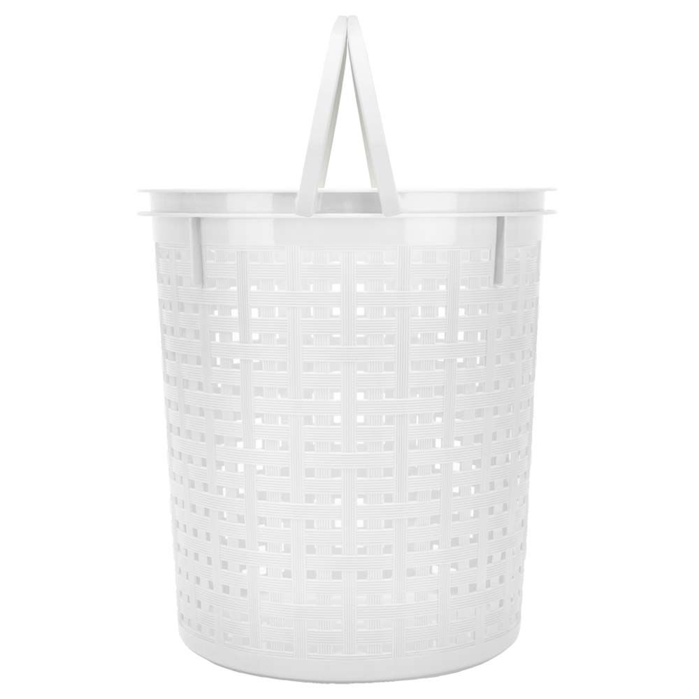 โลตัสตะกร้ากลมมีหูหิ้วลายหวาย