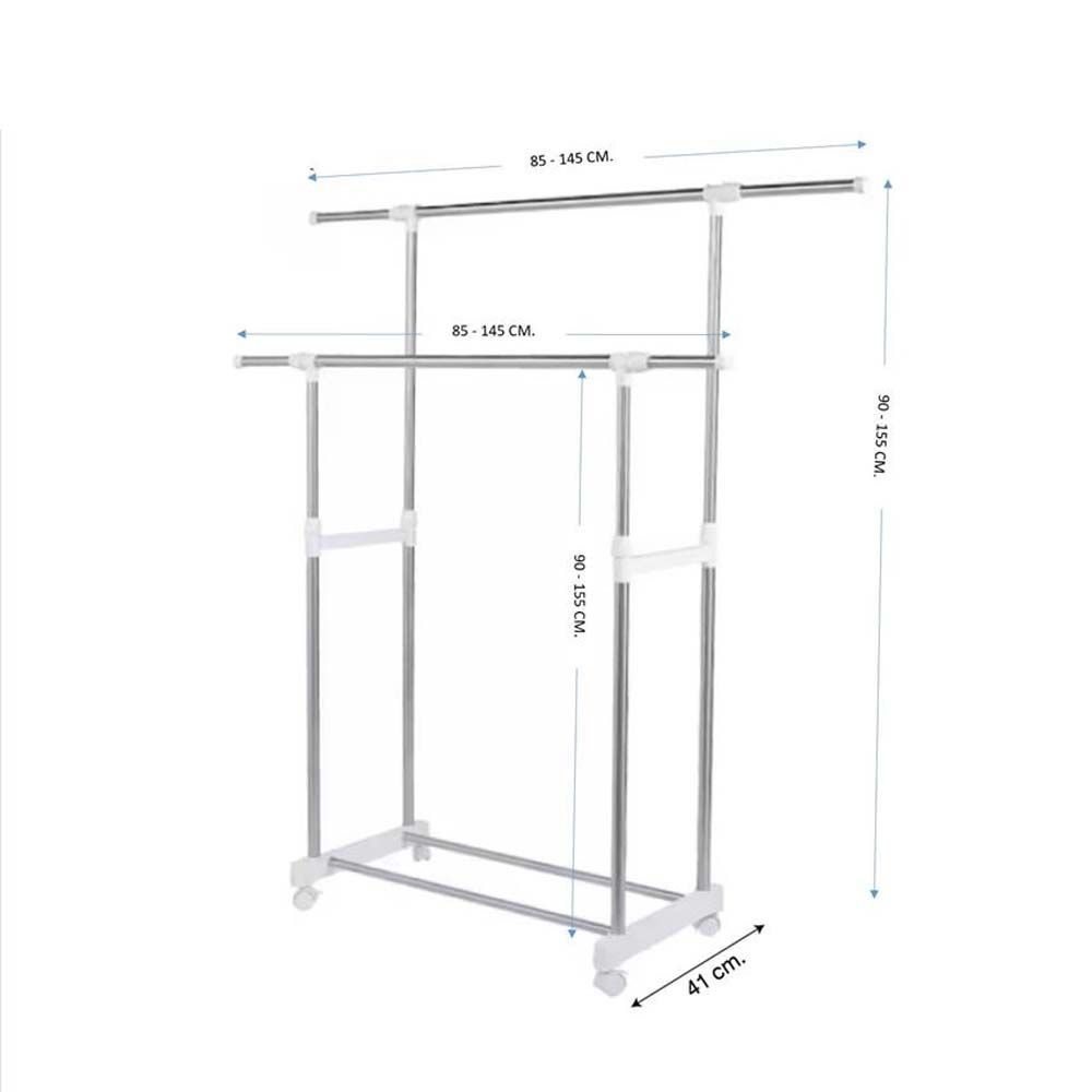 โลตัสราวแขวนผ้าบาร์คู่