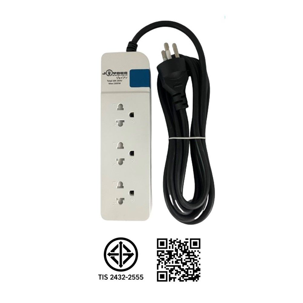 JOYOUS PLUG 3 SOCKET 1 SWITCH 3M JY313