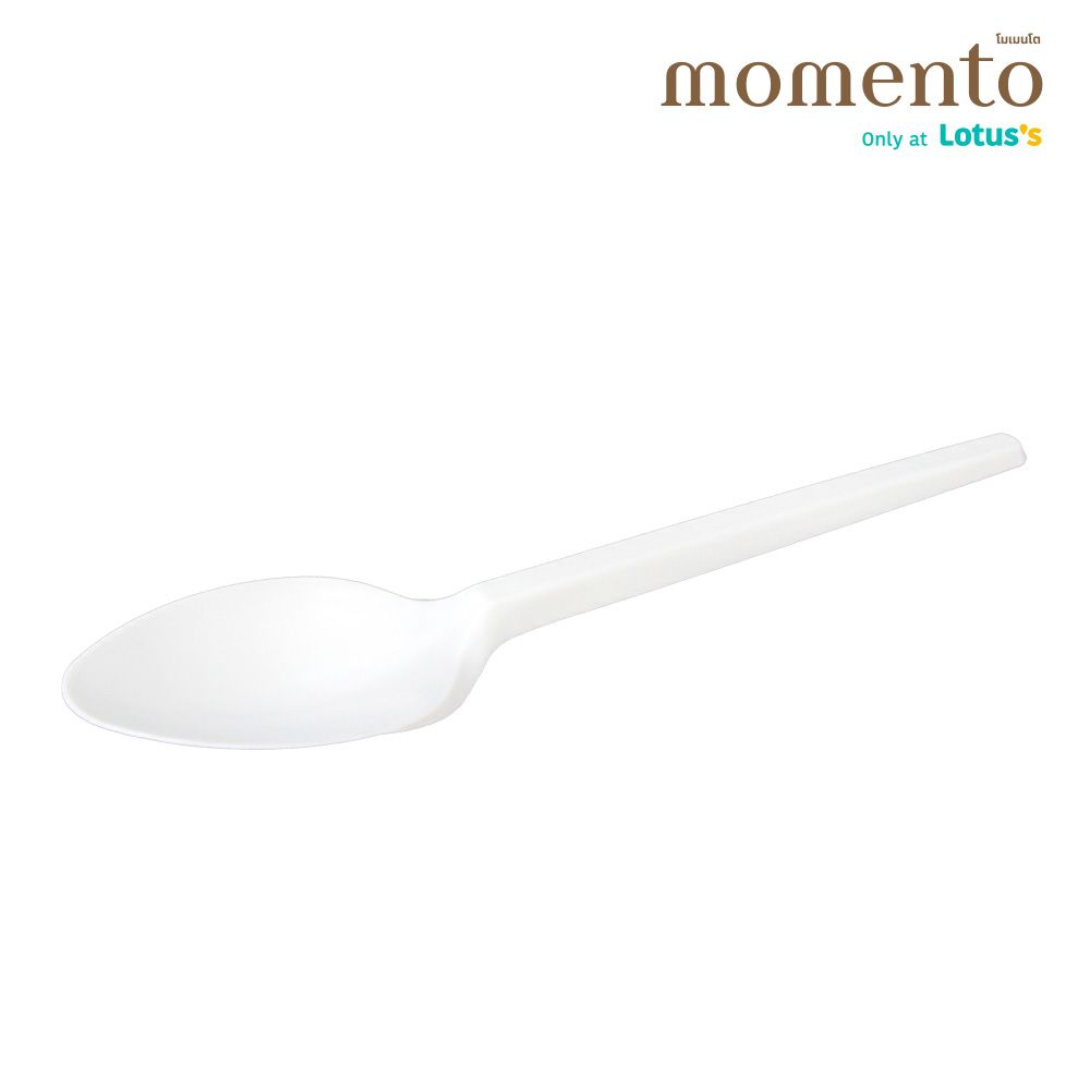 โมเมนโต ช้อนพลาสติกพลาสติก(สีขาว)50ชิ้น