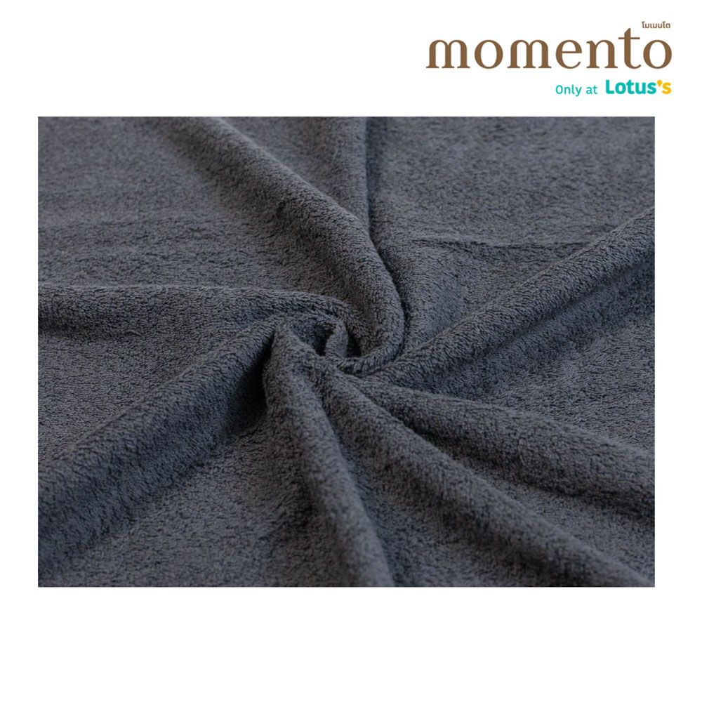 MT ผ้าขนหนูเนื้อนุ่มนุ่มเทาเข้ม27X54นิ้ว