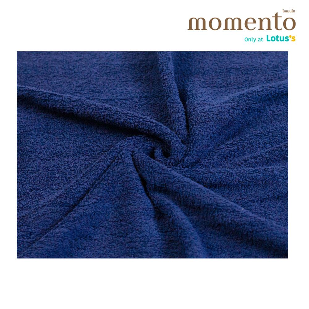 MT ผ้าขนหนูเนื้อนุ่มนุ่มน้ำเงิน27X54นิ้ว