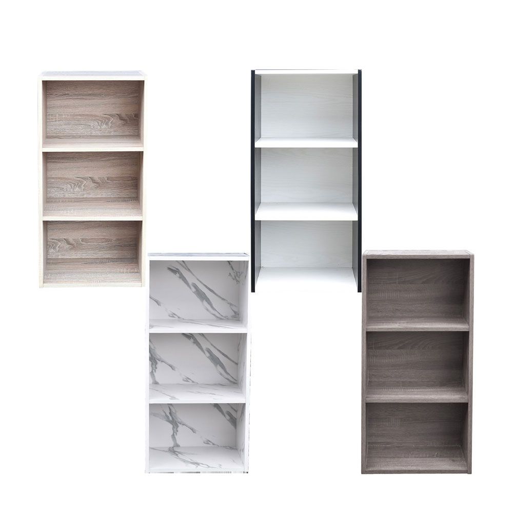 ชั้นอเนกประสงค์ 3 ช่องสีไม้โอ๊ค42X29X87