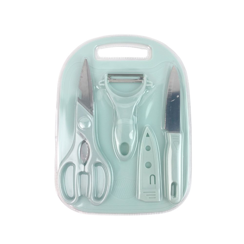 โมเมนโตเซตเขียงและมีด คละสี 4 ชิ้น. (คละแบบ)