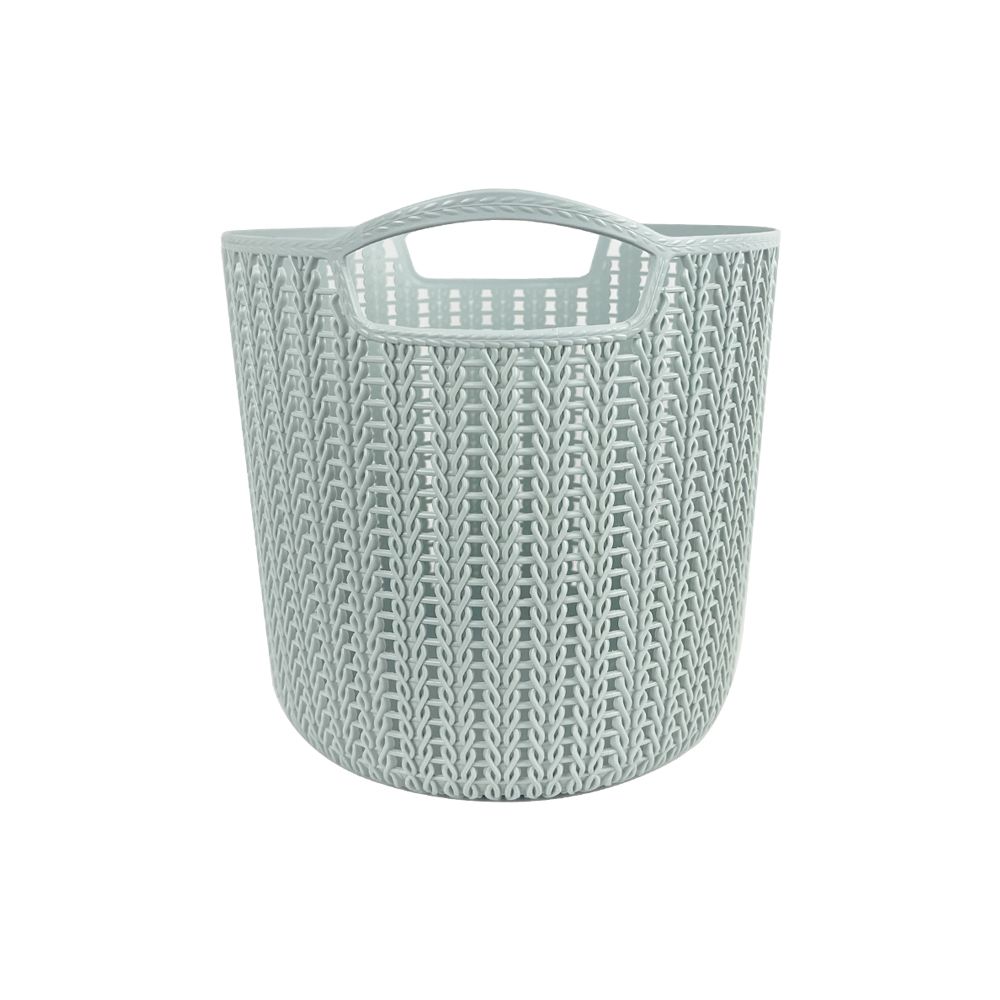 SMALL ROUND BASKET PASTELGREEN 8L K-004G