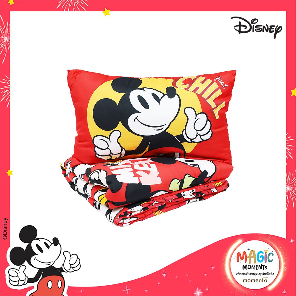 โมเมนโตหมอน+ผ้าห่ม MICKEY 60X80 นิ้ว