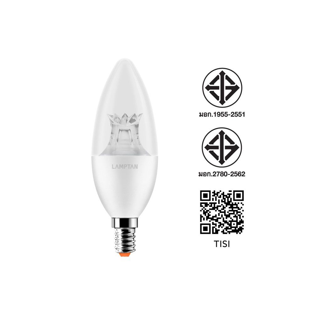 LAMPTAN หลอดLEDบับเบส 4W E14 แสงเหลือง