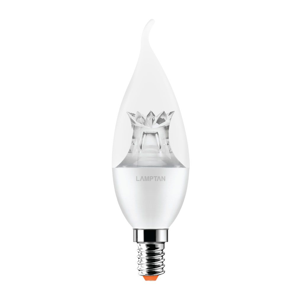 LAMPTAN หลอดLEDบับเฟรม 4W E14 แสงเหลือง