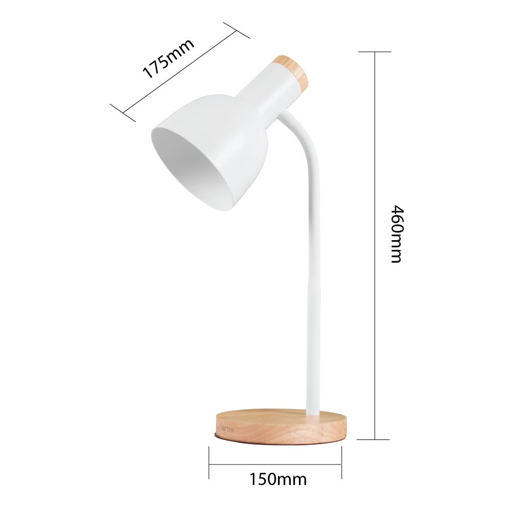 LAMPTAN โคมไฟตั้งโต๊ะ WOOD พาสเทล สีขาว