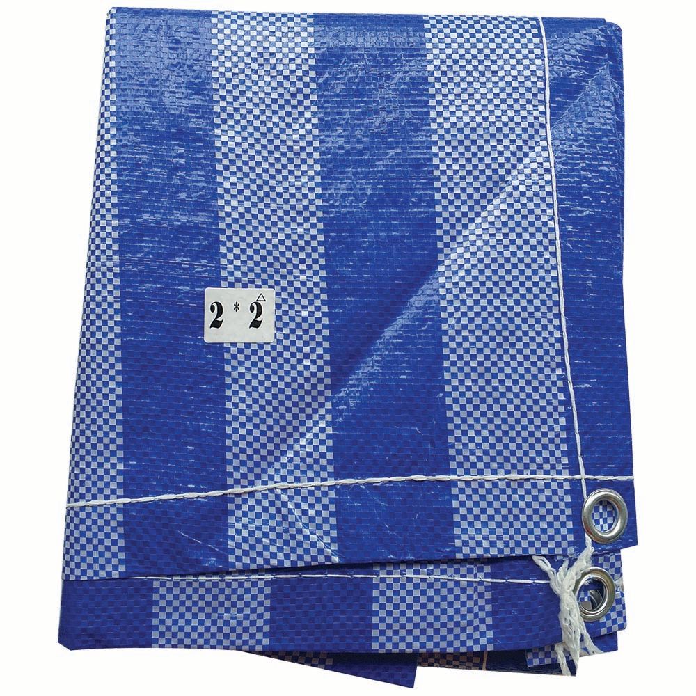 LOTUSS ผ้าใบพลาสติก สีฟ้า-ขาว 1.65X1.65ม.