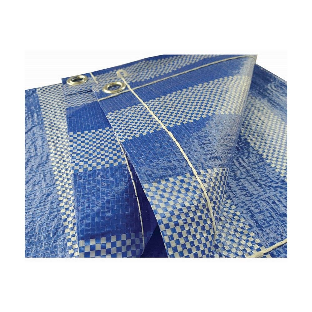 LOTUSS ผ้าใบพลาสติก สีฟ้า-ขาว 1.65X2.55ม.