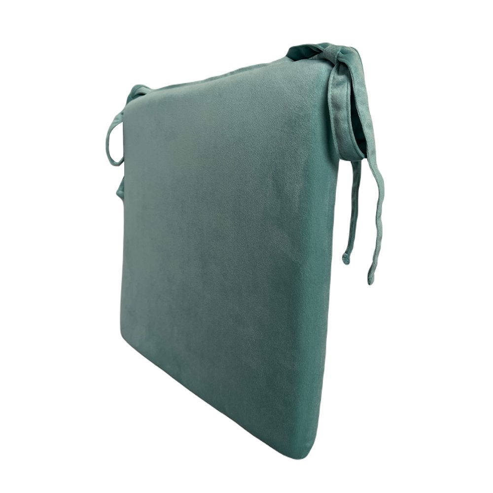 เบาะรองนั่งหูผูกสีเขียว 16X16 นิ้ว