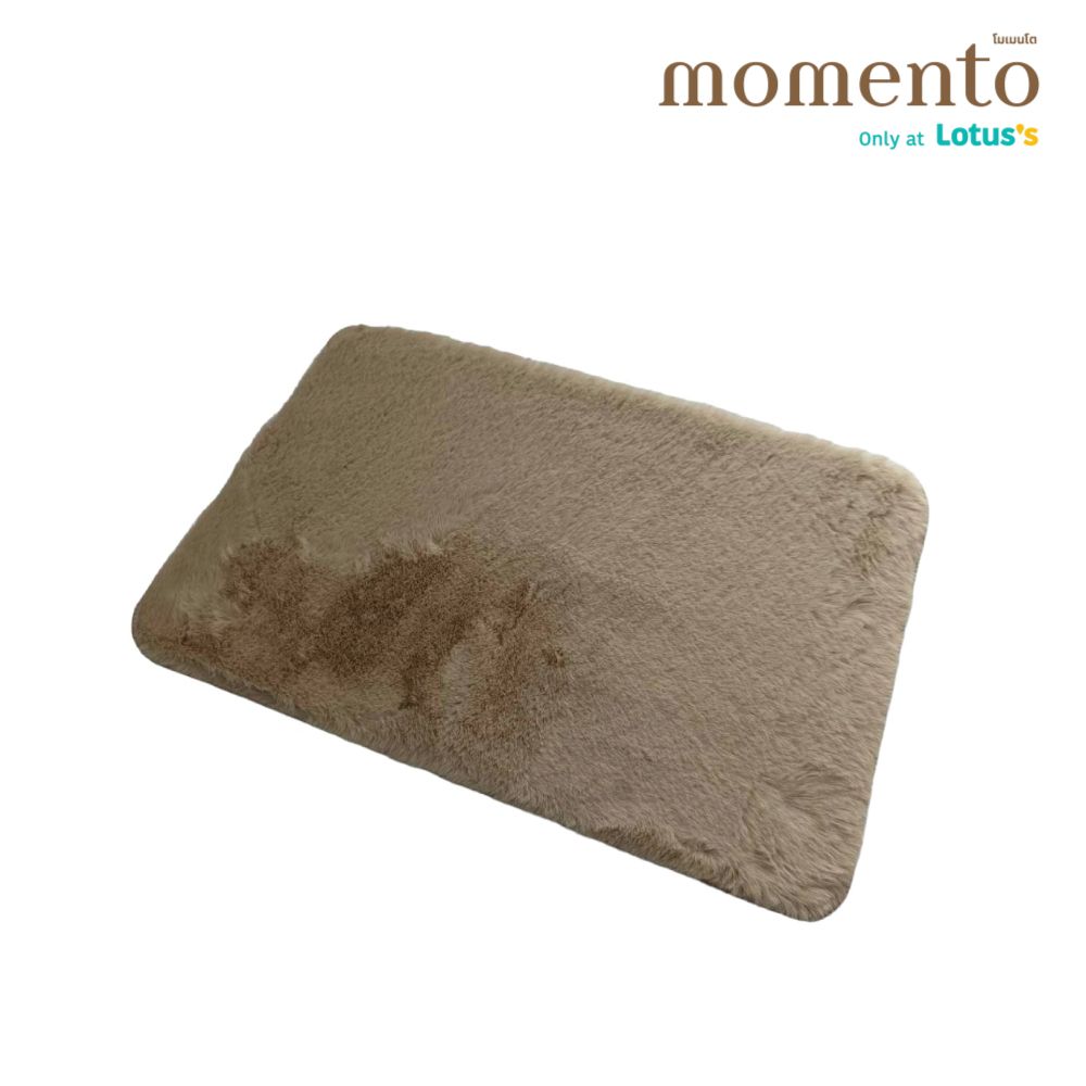 โมเมนโตพรมขนกระต่ายสีครีม40X60ซม.