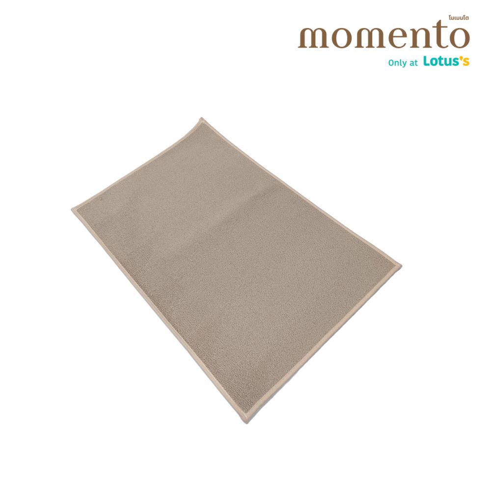 โมเมนโตพรมไมโครไฟเบอร์บางสีอ่อน40X60ซม.