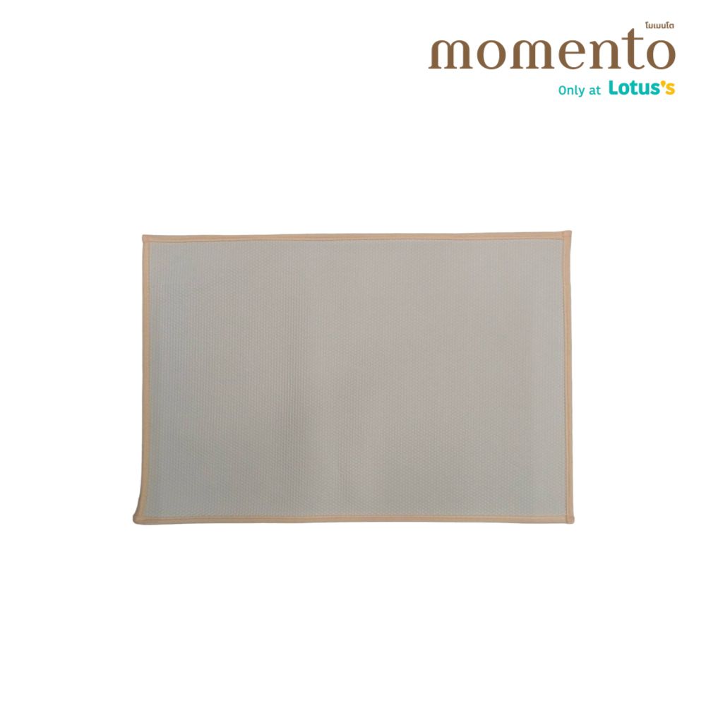 โมเมนโตพรมไมโครไฟเบอร์บางสีอ่อน40X60ซม.