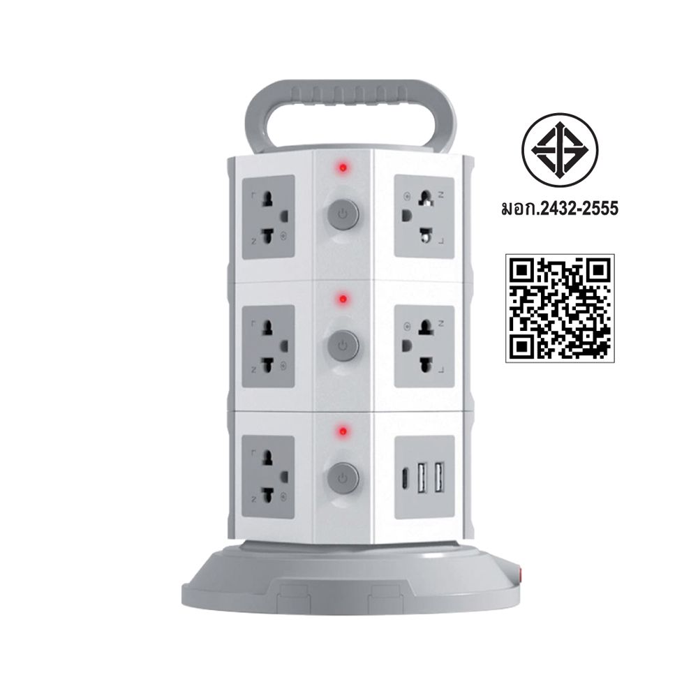 BLL PLUG TOWER 3SWITCH 11SOCKET 3M B83