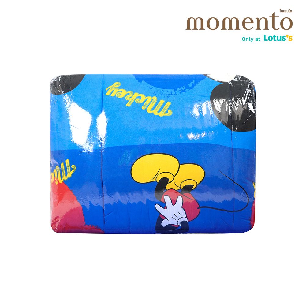 โมเมนโตผ้าปูมิกกี้น้ำเงิน6ฟุต+นวม70X90น.