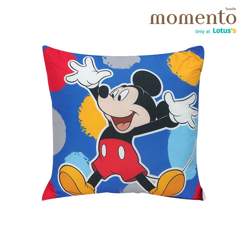 โมเมนโตหมอนอิงมิกกี้น้ำเงิน 29X29นิ้ว (คละแบบ)