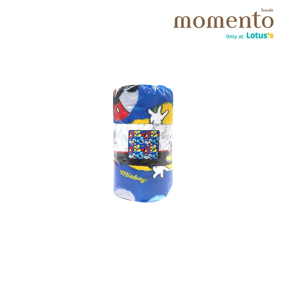 โมเมนโตผ้าห่มแฟลนเนลมิกกี้น้ำเงิน 40X60น