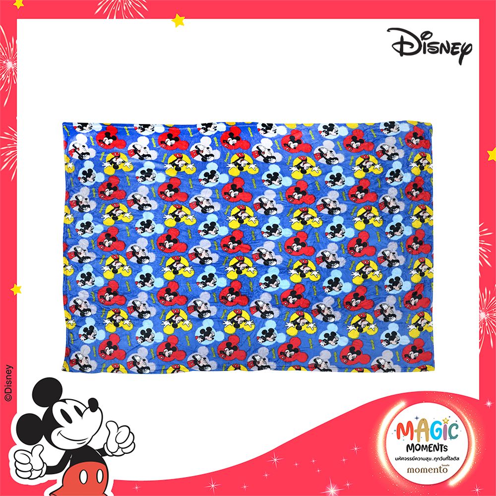 โมเมนโตผ้าห่มแฟลนเนลมิกกี้น้ำเงิน 60X80น
