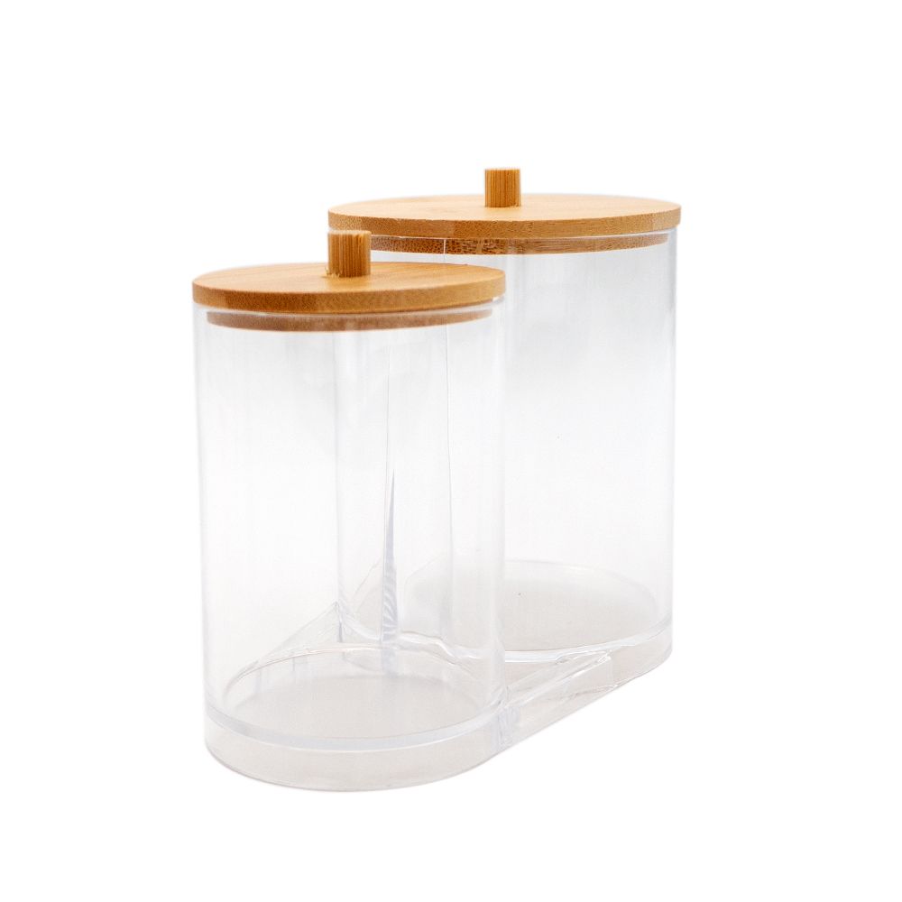 ROUND STORAGE BOX WITH WOODEN COVER 2