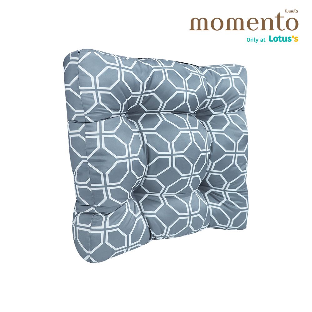 โมเมนโตเบาะรองนั่งปริ้นท์เทา 22X22นิ้ว