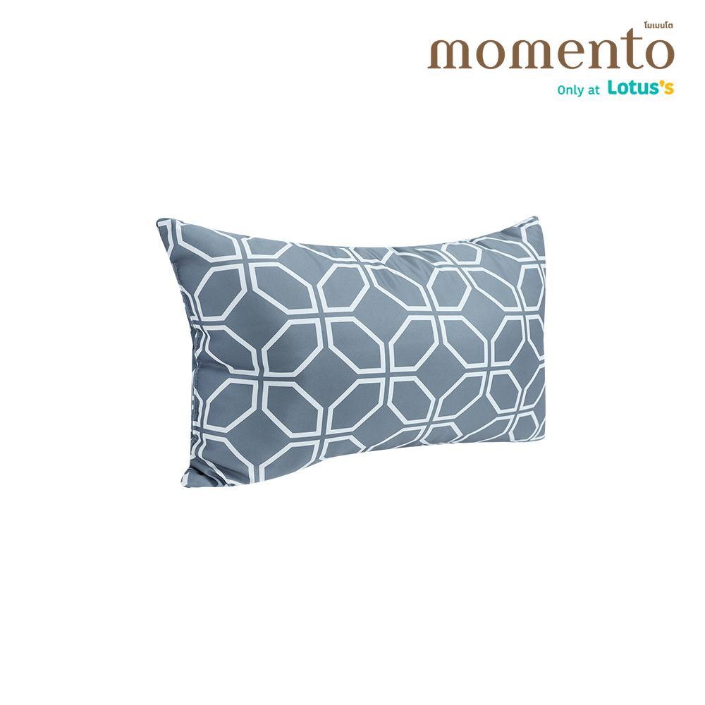 โมเมนโตหมอนอิงกราฟฟิกเทา 14X21นิ้ว