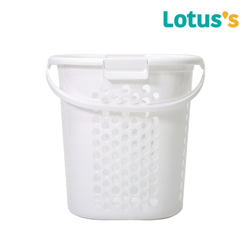 โลตัสตะกร้าผ้าพร้อมหูหิ้วสีขาว #5050