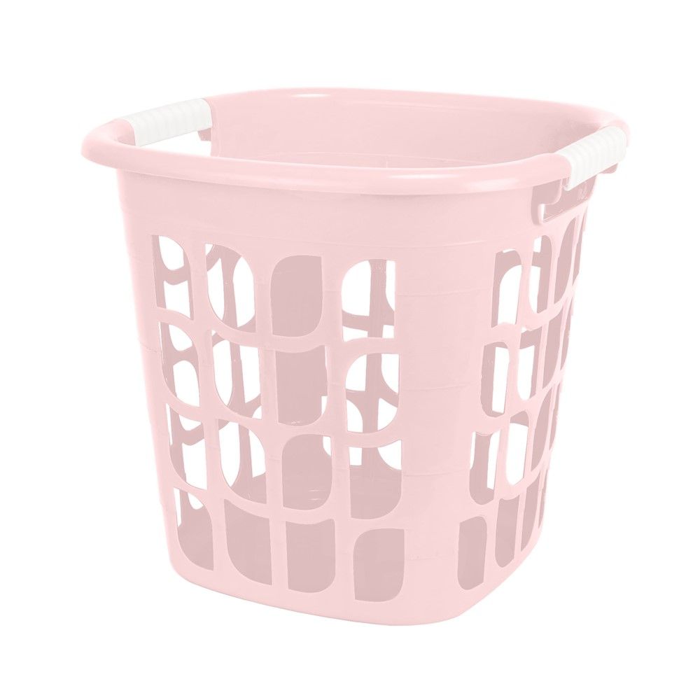 โลตัส ตะกร้าผ้า ชมพูพาสเทล NO.1135