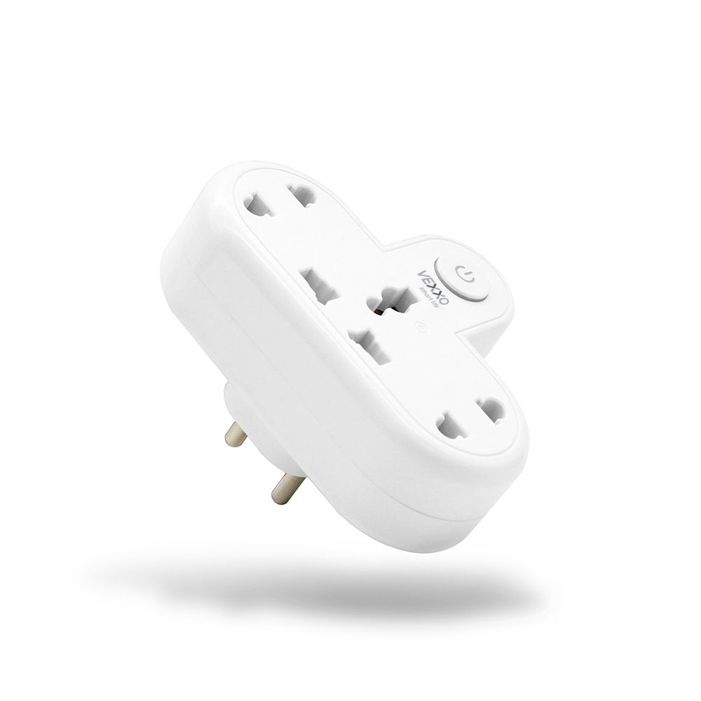 VEXXO ADAPTER 3OUTLET 1SWITCH 2500W