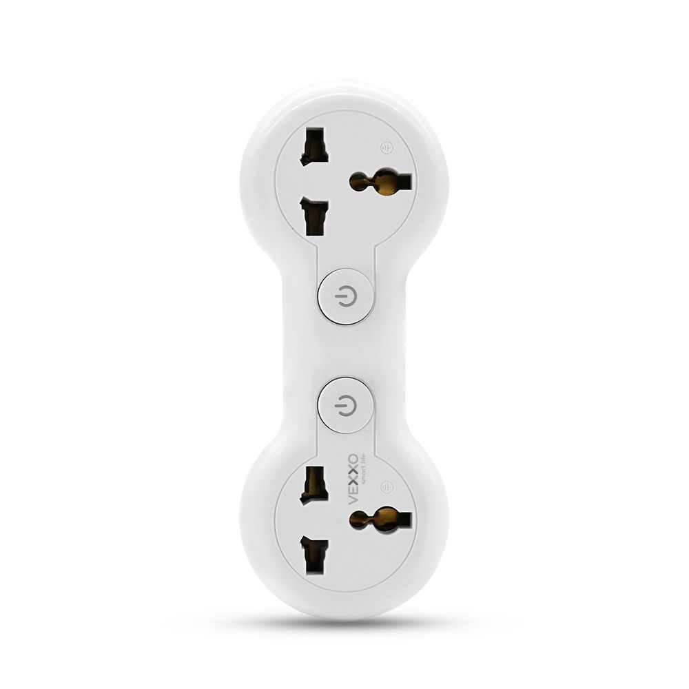 VEXXO ADAPTER 2OUTLET 2SWITCH 2500W