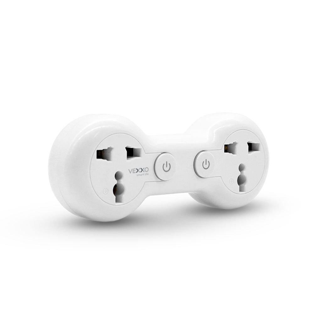 VEXXO ADAPTER 2OUTLET 2SWITCH 2500W