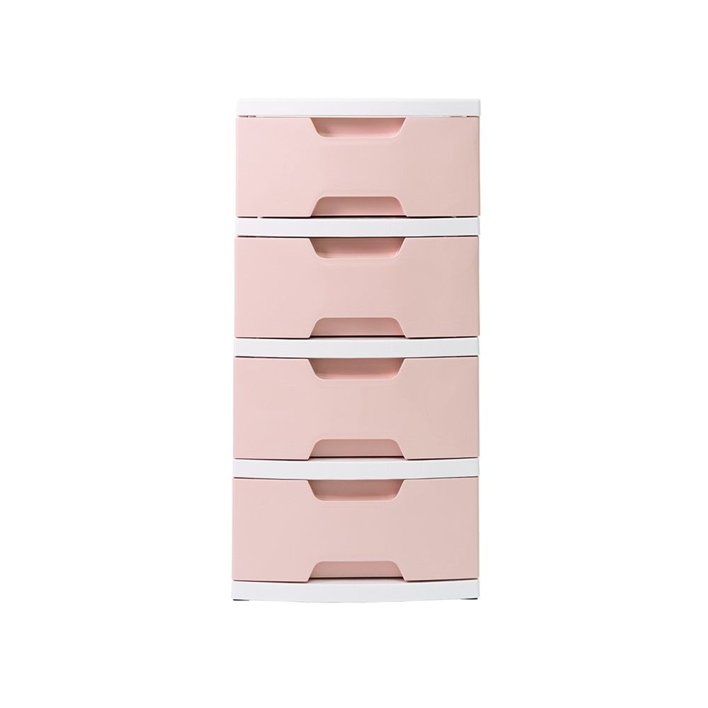 ฮาชชิ ตู้ลิ้นชัก 4ชั้น #1101AB สีชมพู