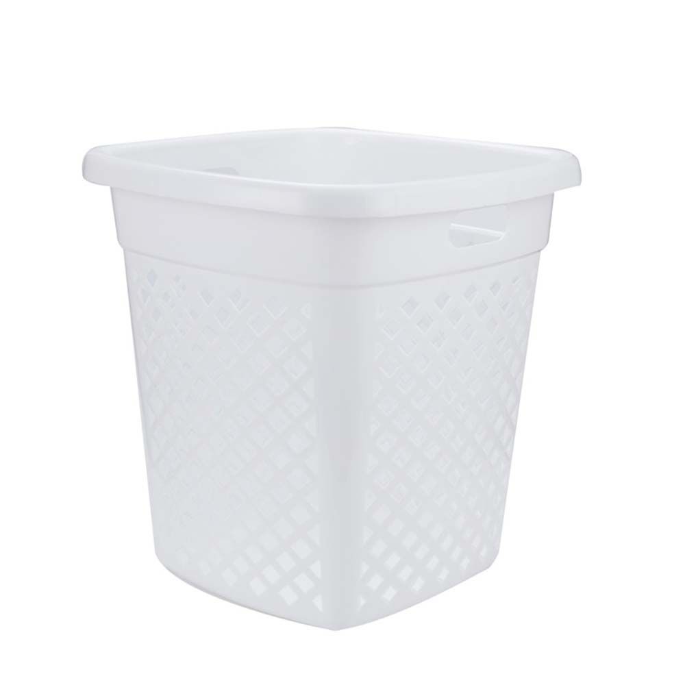 โลตัส ตะกร้าเหลี่ยมสีขาว ขนาด M