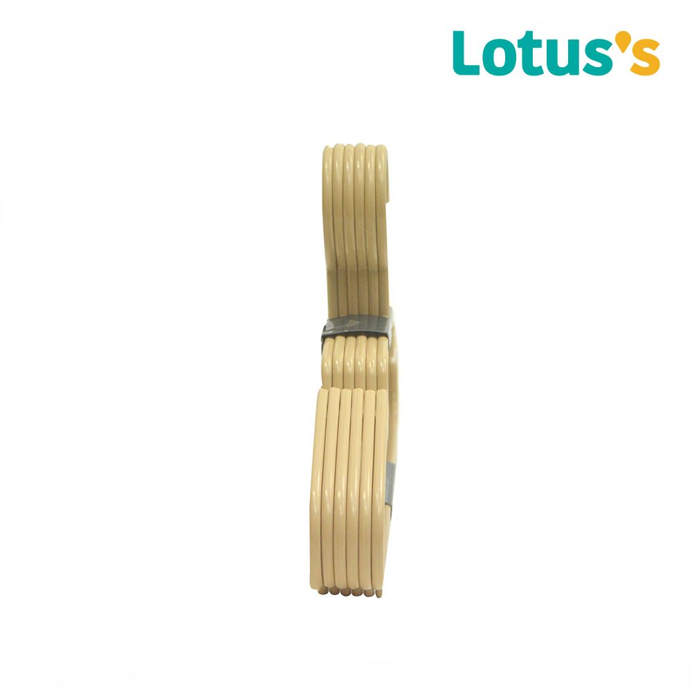 โลตัสไม้แขวนเสื้อเนื้ออ่อนแพ็ค 6 ชิ้น