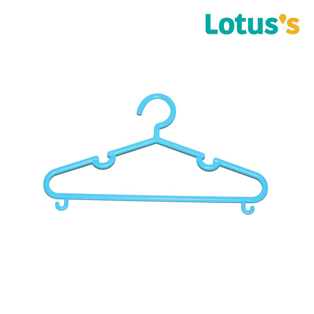 LOTUSS KIDS HANGER PLASTIC BLUE PACK 6