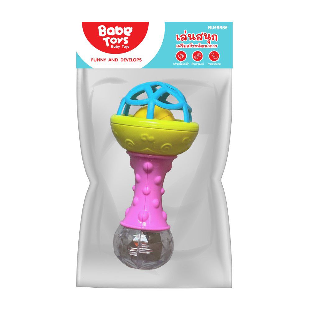 Nubby Hand Rattle NUEBABE BABY RATTLE (ASSORTED) | Lotus’s Shop Online