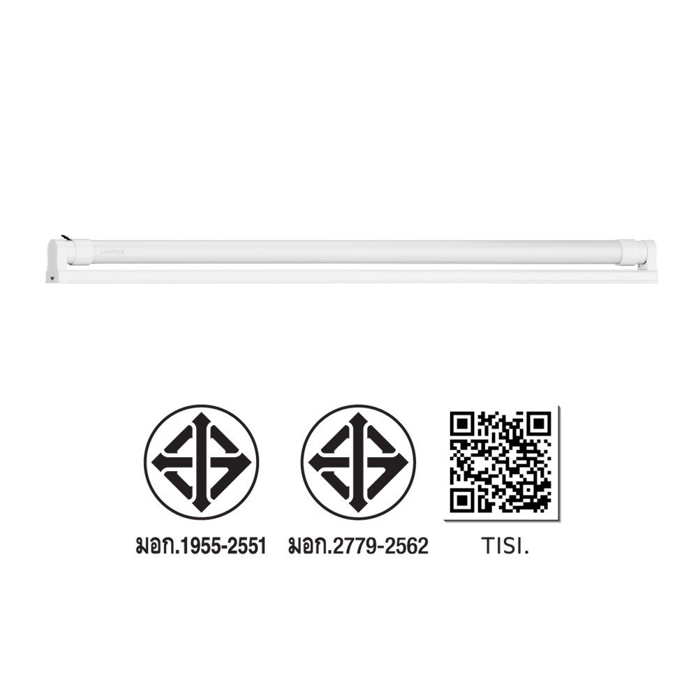 LAMPTAN ชุดรางนีออนLED T8 18W. แสงขาว