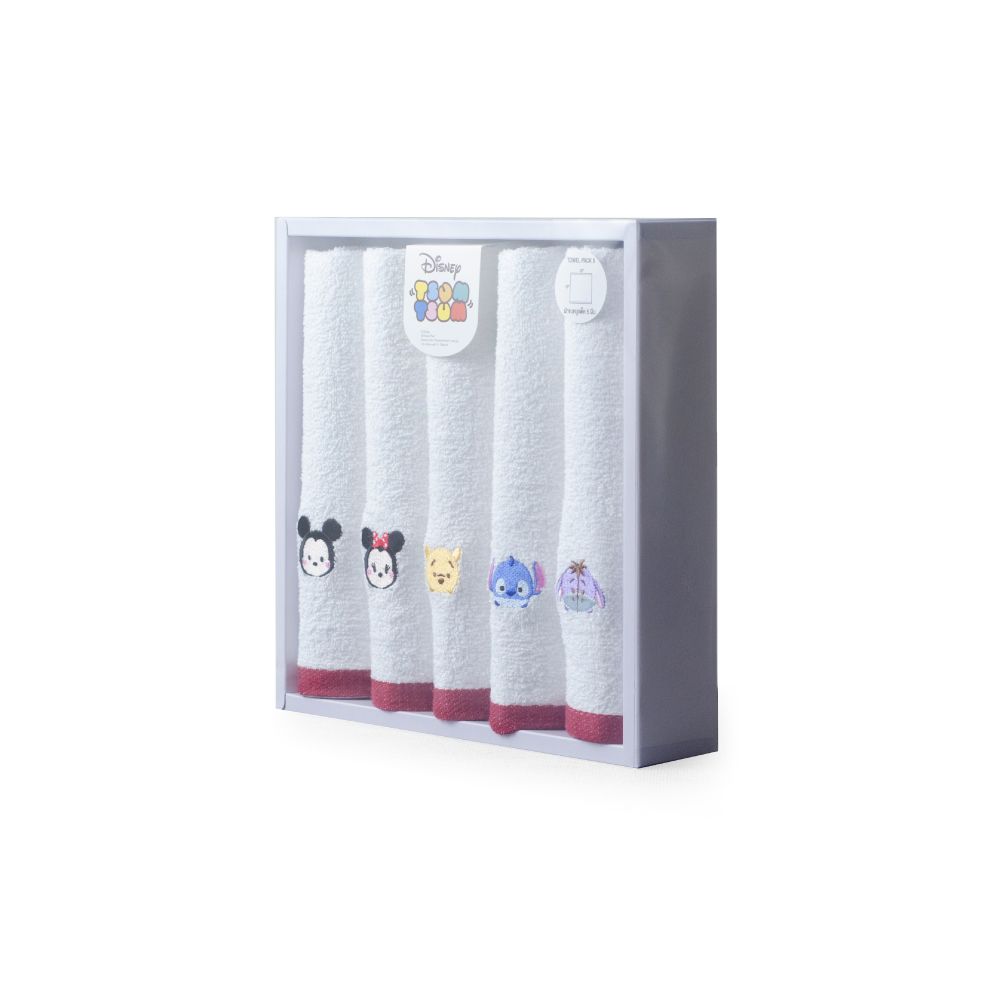 GIFT SET ผ้าขนหนู DISNEY 13X13นิ้ว 5ผืน
