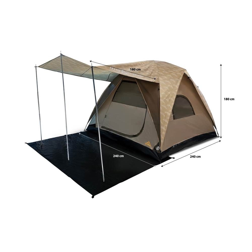 GAเต็นท์5คน2ประตู2หน้าต่าง+ฟรายชีทกันสาด