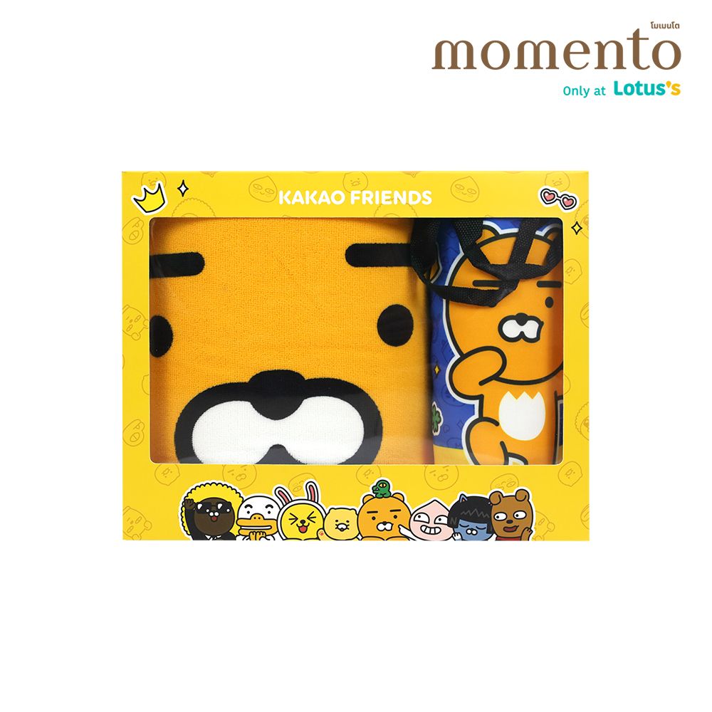 โมเมนโต GIFTSETผ้าขนหนู KAKAO 30X60น.+กระเป๋า
