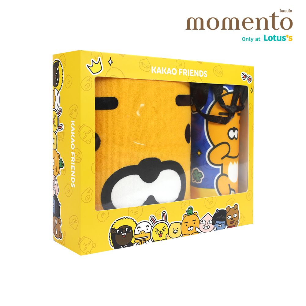 โมเมนโต GIFTSETผ้าขนหนู KAKAO 30X60น.+กระเป๋า