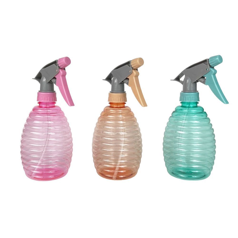 WATER SPRAY BOTTLE ROUND SHAPE 500ML. (ASSORTED)