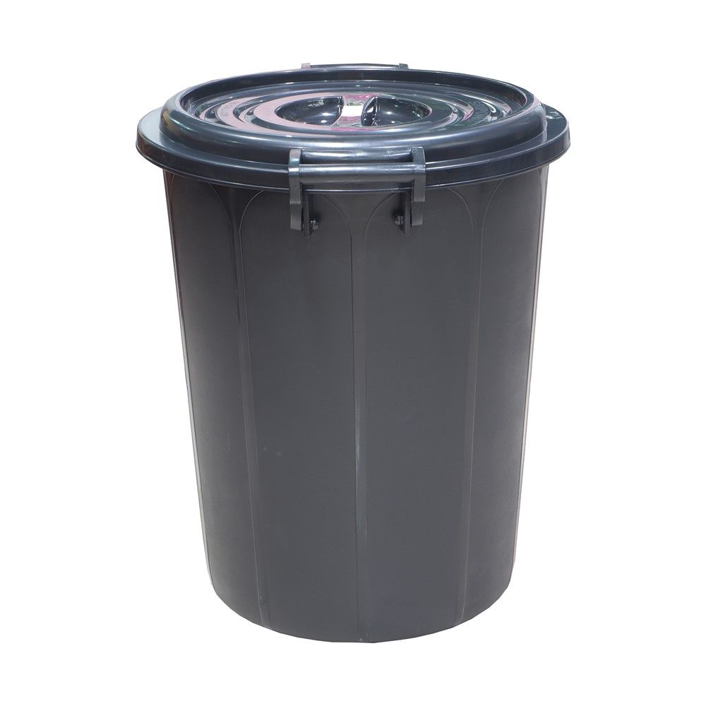 โลตัสถังน้ำพร้อมฝา สีดำ เกรด B 15 GL.