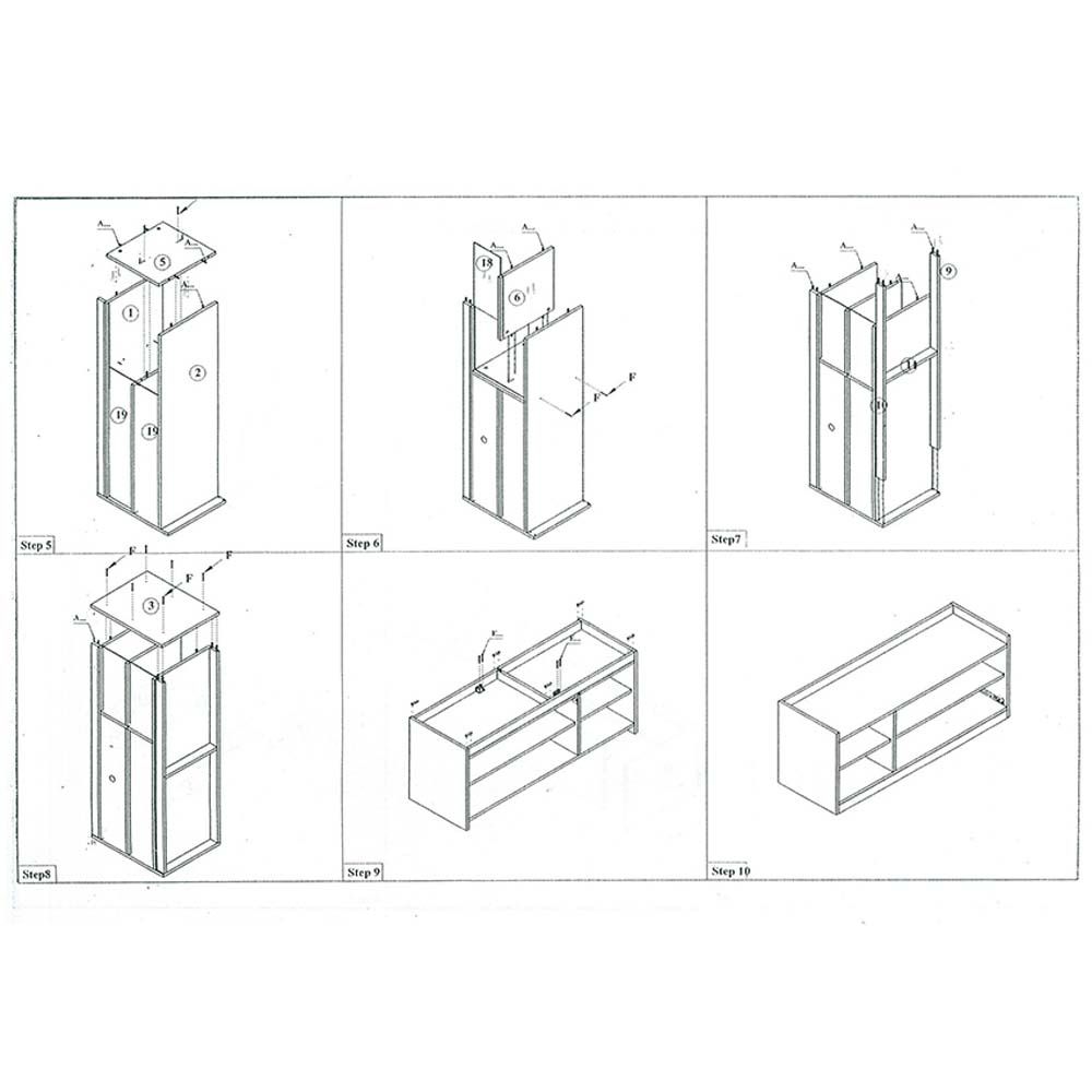 ตู้วางทีวี CB-04 สีโซลิคเทา 120X40X50 ซม.