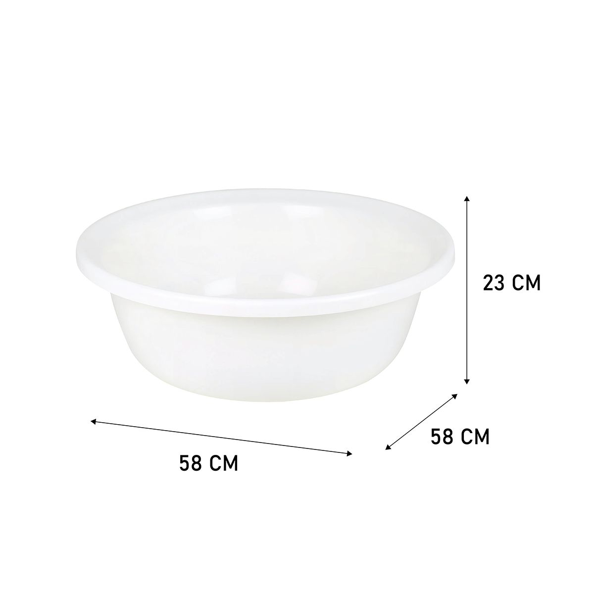 โลตัสกะละมังทรงลึก 33L 58CM